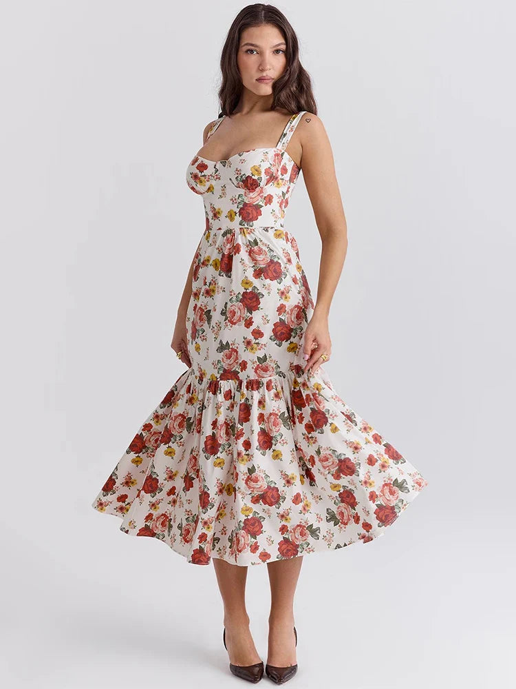 Print Bodycon A-line Vacation Dress