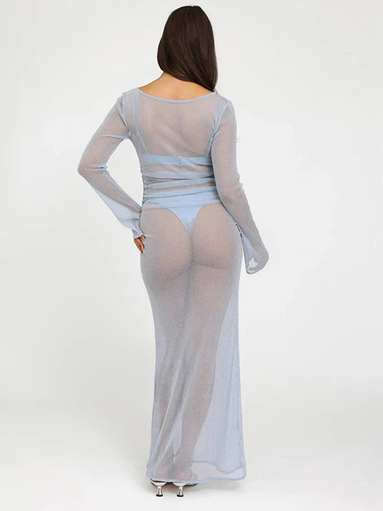 Sparkle Glitter Perspective Vacation Dress
