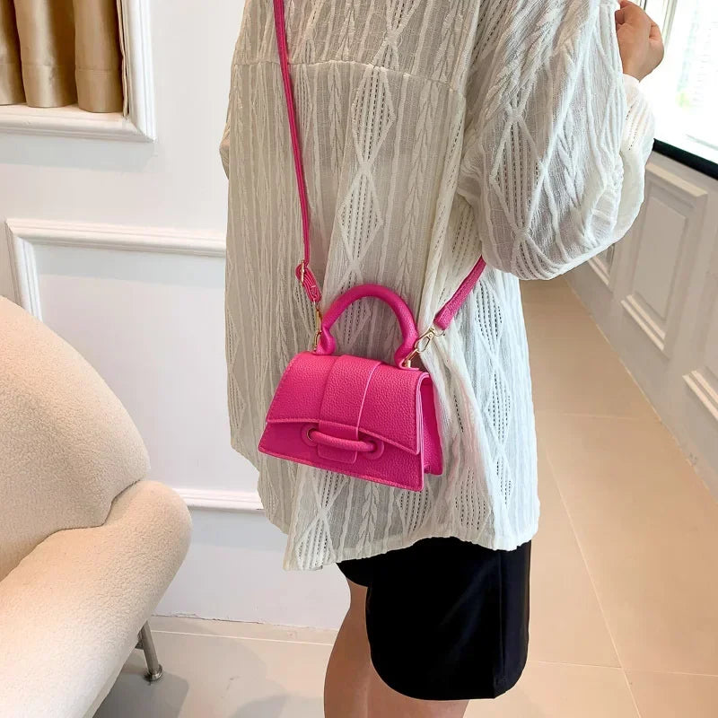 Advanced Solid Shoulder Clutch Mini Purse Handbag