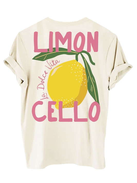 Trendy Women's Lemon Print Summer Shirt – Lightweight, Breathable, Short Sleeve, Ideal for Warm Weather