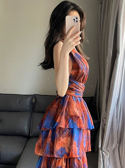 Bohemian Style Beach Resort Maxi Dress