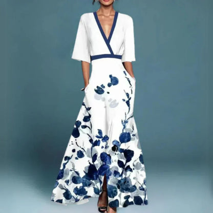 Emilia | V-Neck Maxi Dress