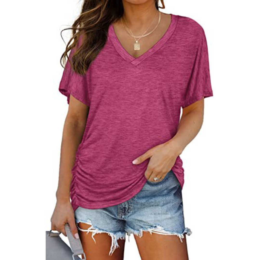 Livia | V-Neck Loose Shirt
