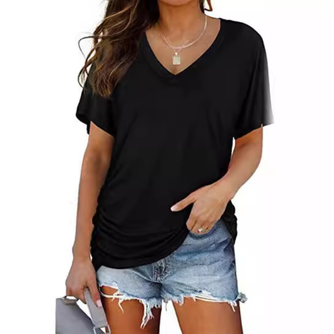 Livia | V-Neck Loose Shirt