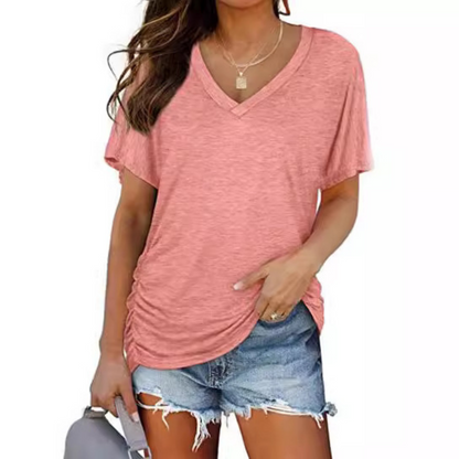 Livia | V-Neck Loose Shirt