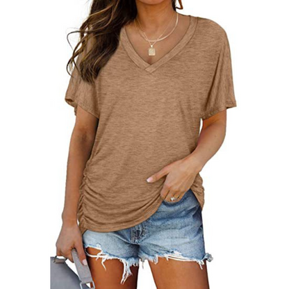 Livia | V-Neck Loose Shirt