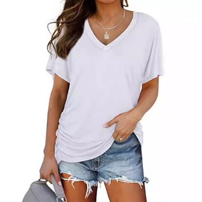 Livia | V-Neck Loose Shirt