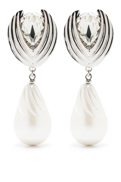 Faux Diamond Teardrop Drop Earrings