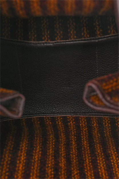 Faux Woolen Pu Leather Tote Bag