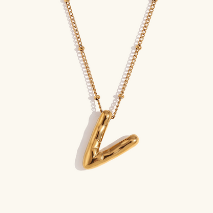 Airy Letter - Gold Initial Necklace