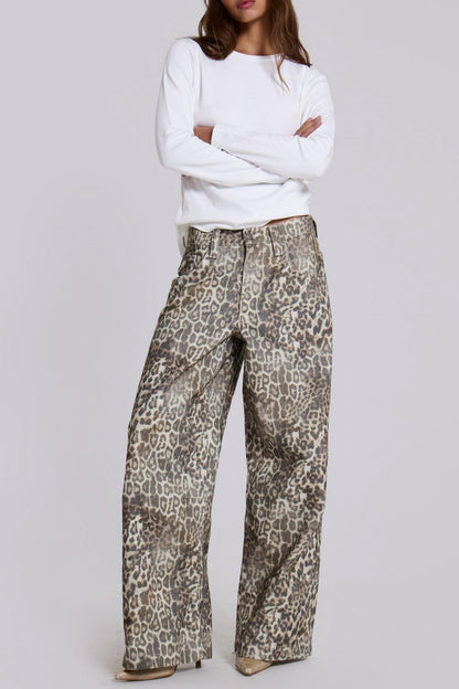 Veda Leopard Fade Jeans