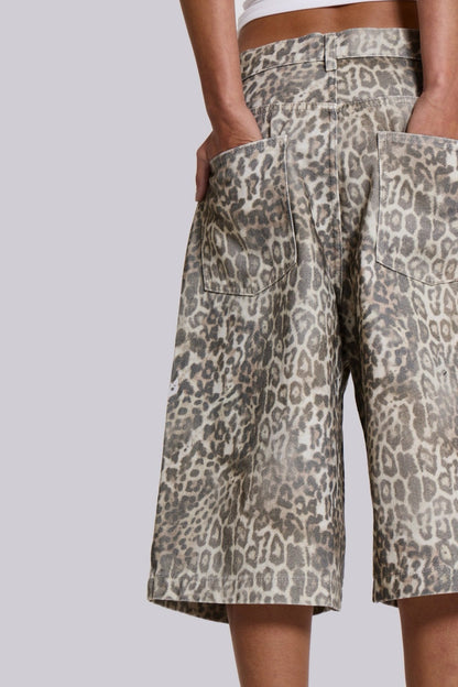 Veda Leopard Fade Shorts