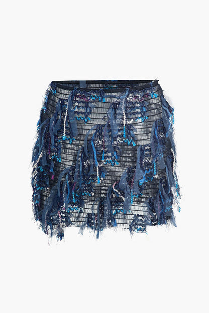 Verona Mesh Ripped Skirt