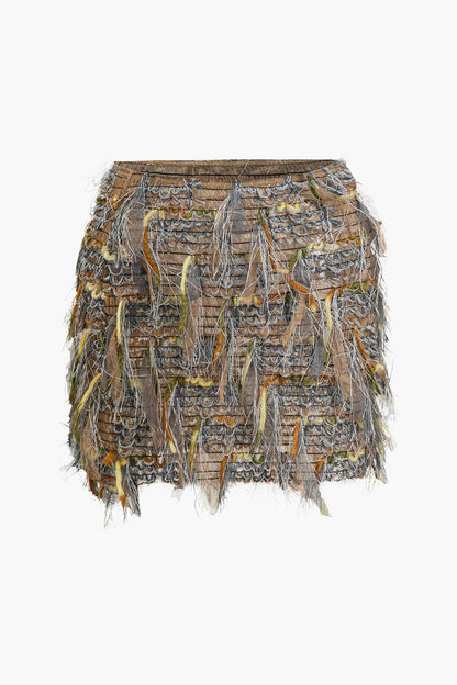 Verona Mesh Ripped Skirt