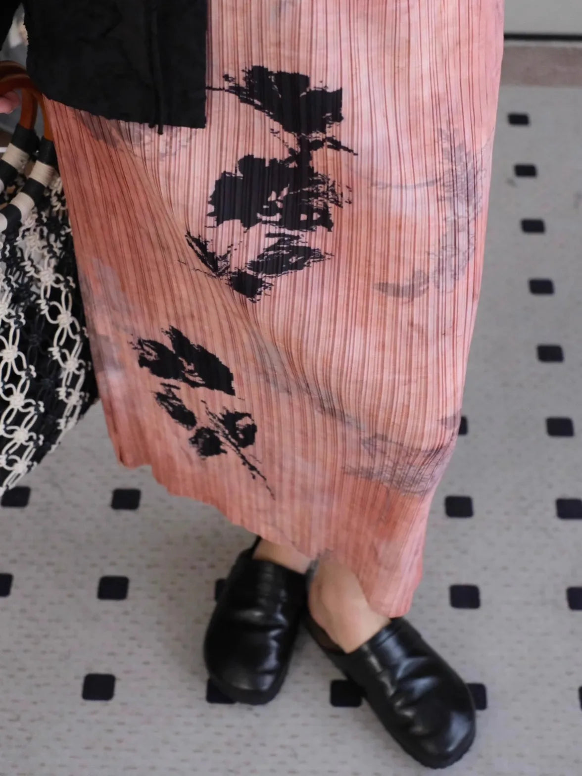 Floral Pleated Slimming High Waist Beach Comfort Skirt