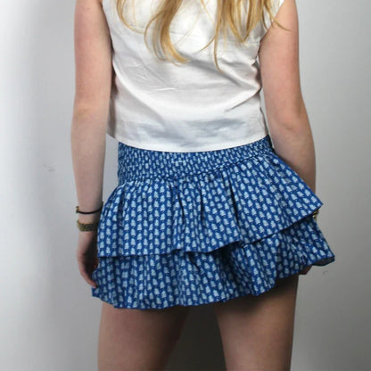 High Waist Ruffled Cottage Skirt