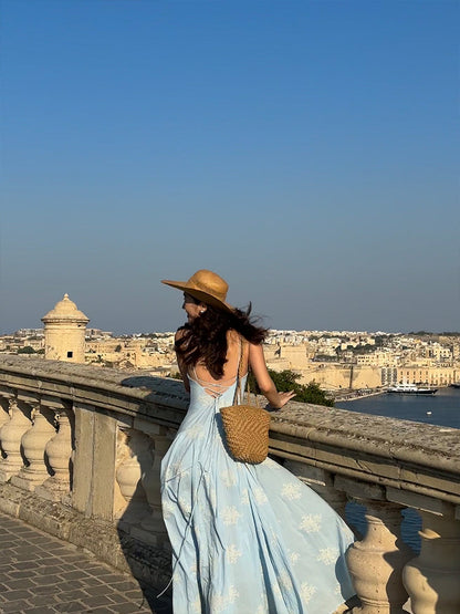 Vintage Handcrafted Strappy Dress