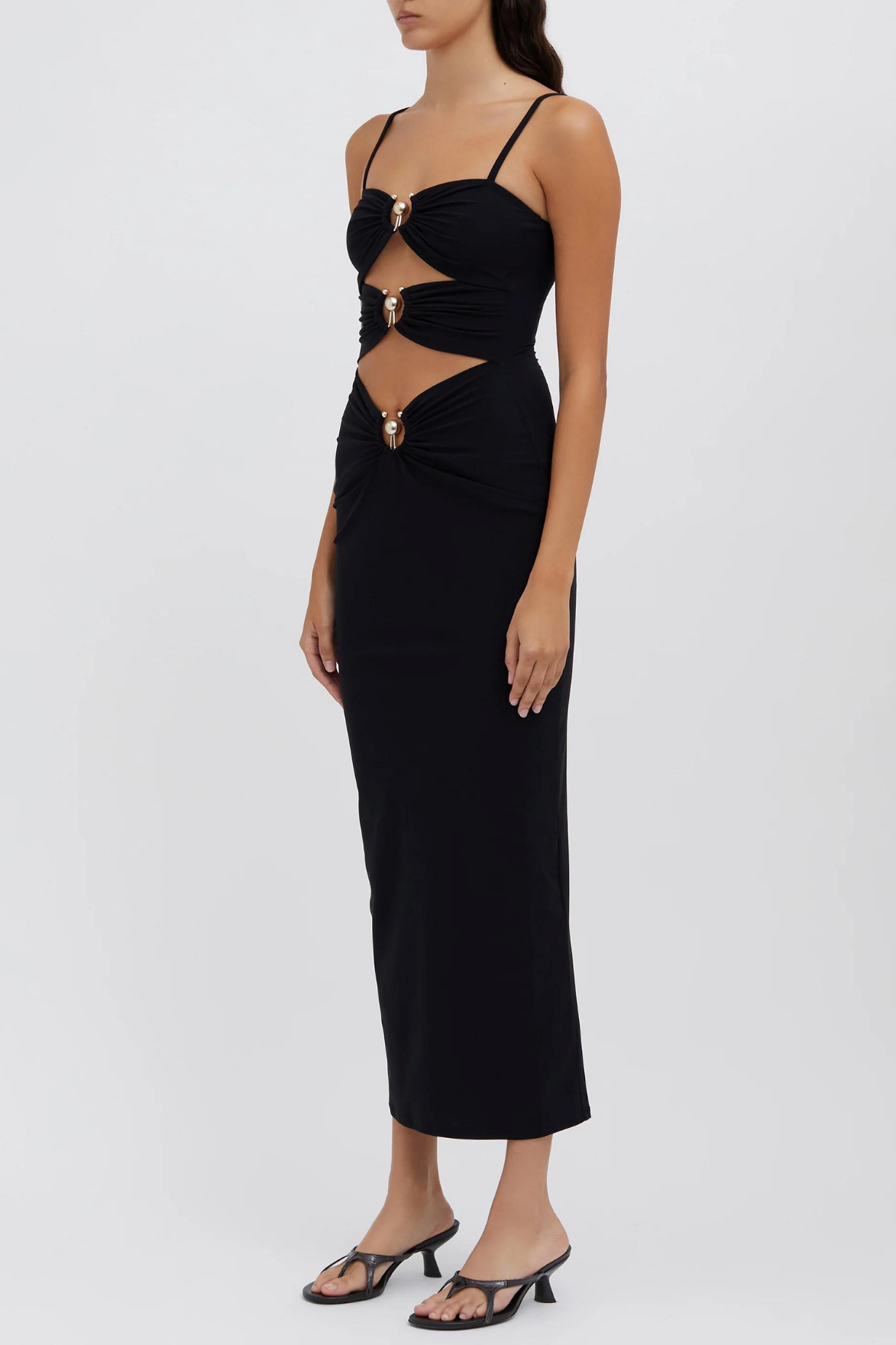 Vivian Pierceed Orbit Cutout Maxi Dress