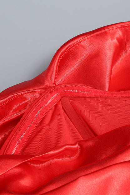 Sophia Off Shoulder Ruched Maxi Slit Dress