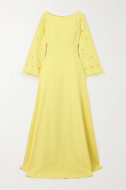 Solid Satin Rhinestone Maxi Dress