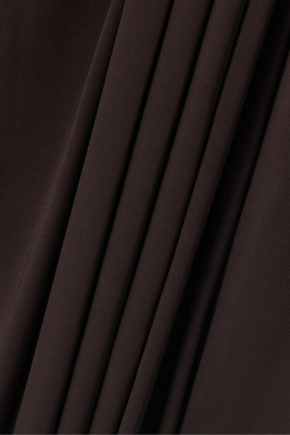 Solid Jersey Off-Shoulder Maxi Dress