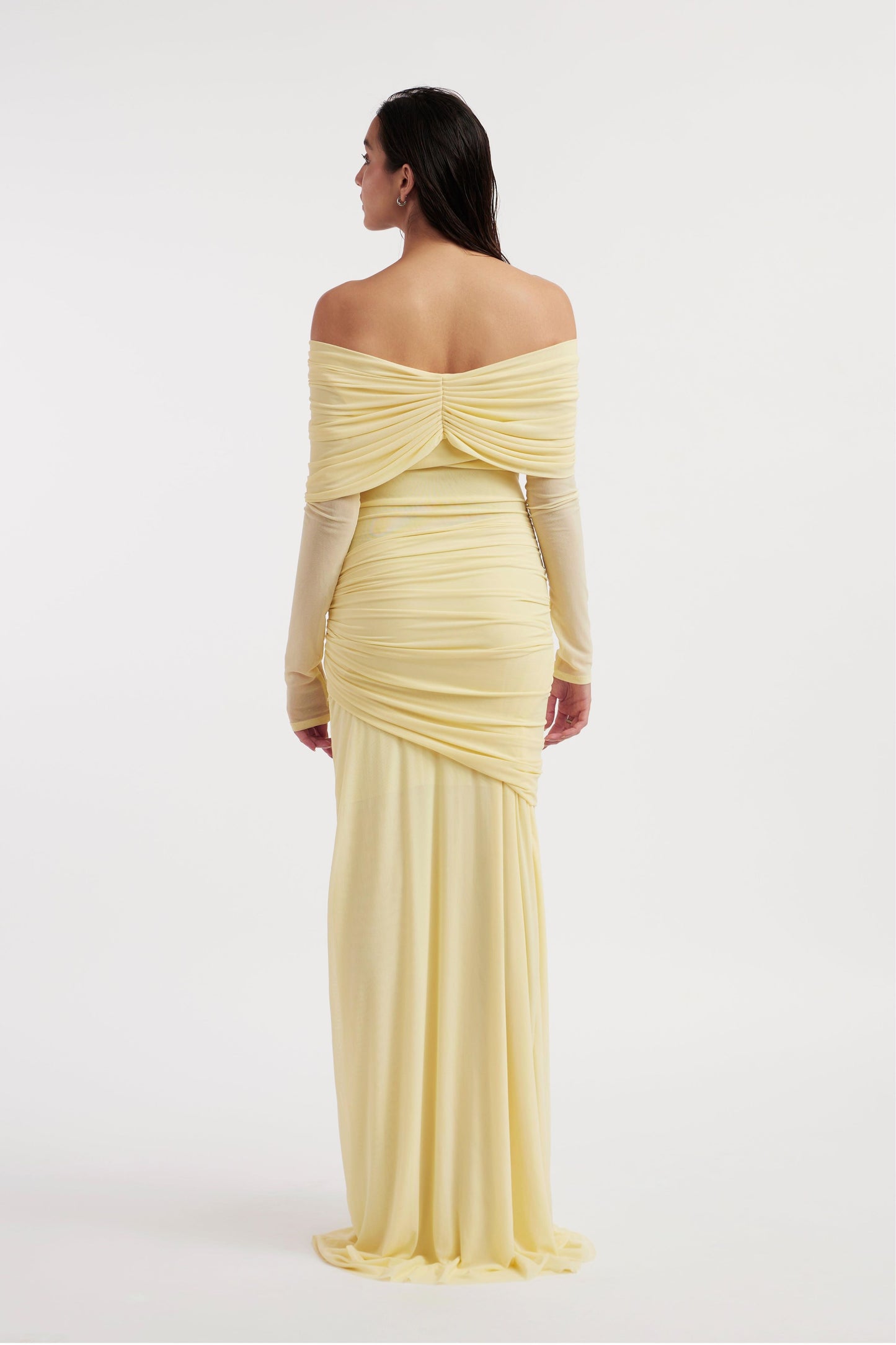 Solid Jersey Knotted Maxi Dress