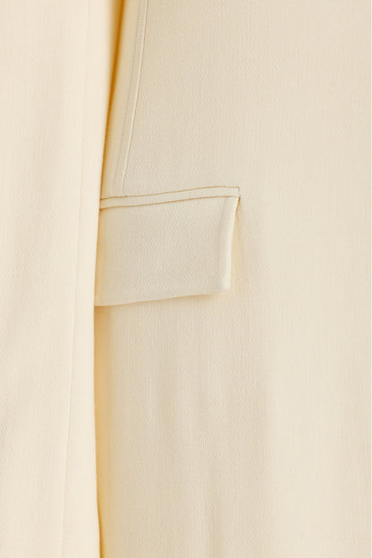 Solid Long Sleeve Split Maxi Dress