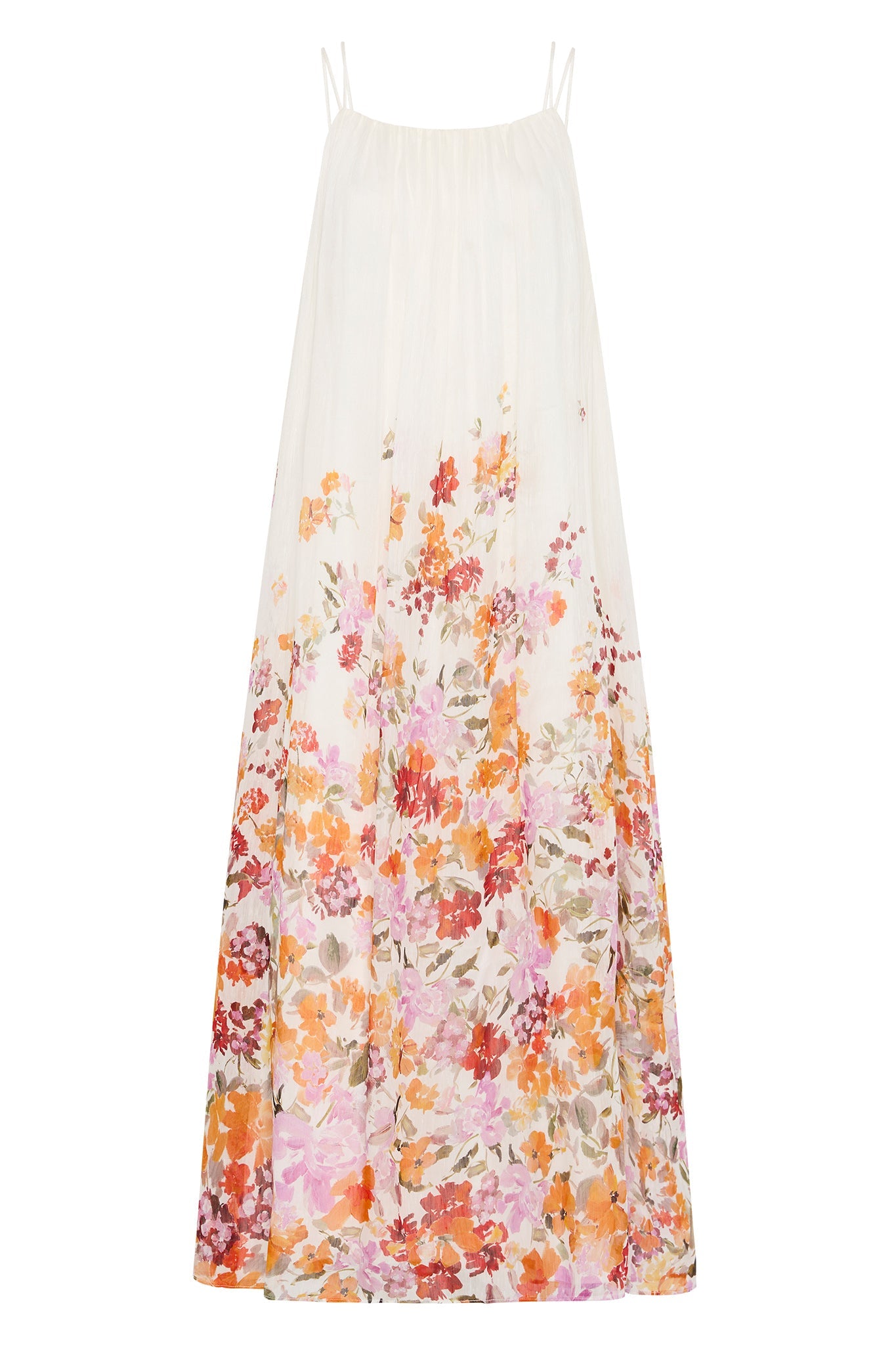 Floral Sleeveless Slip Midi Dress
