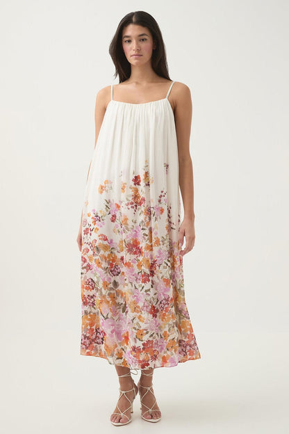 Floral Sleeveless Slip Midi Dress