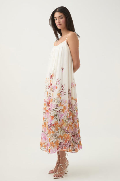 Floral Sleeveless Slip Midi Dress