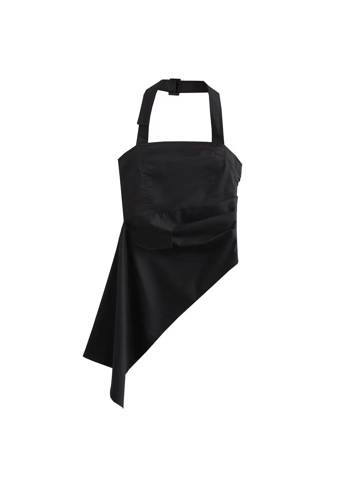 Halterneck Strapless Asymmetric Corset Tube Top
