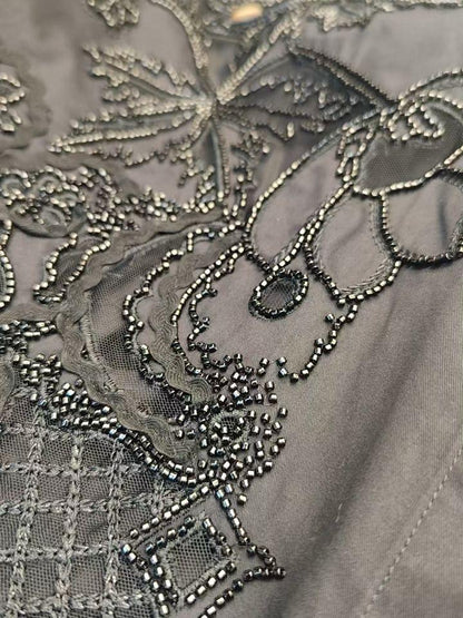 Oversized Fit Embroidered Beads Shirt