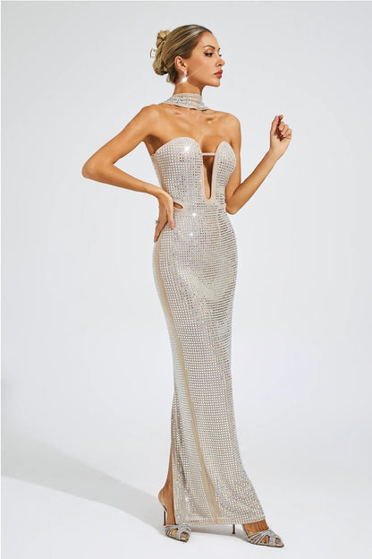Wodehous Apricot Off Shoulder Dress