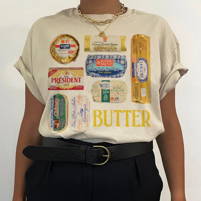 90s Butter Funny Foodie T-shirt