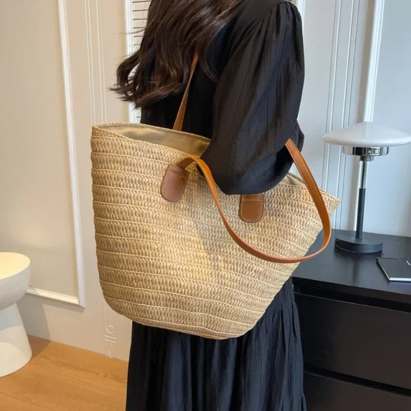 High-End Texture Commuter Shoulder Bag