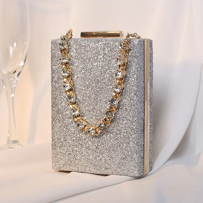 Glitter Evening Clutch Wallet Wristlet