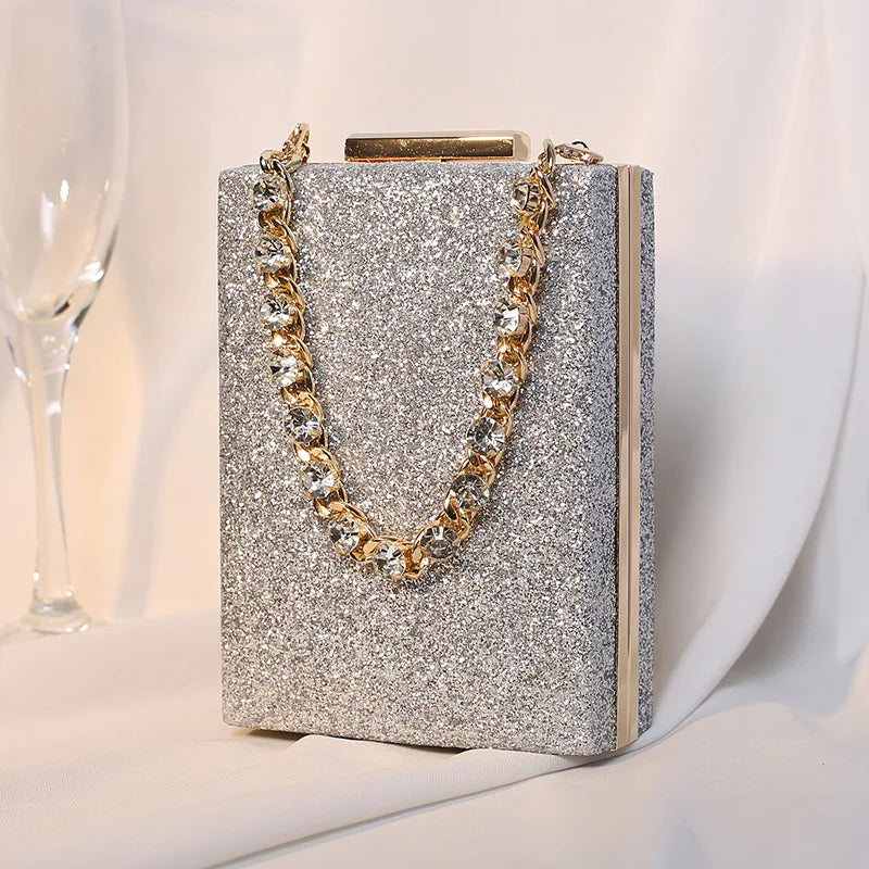 Glitter Evening Clutch Wallet Wristlet