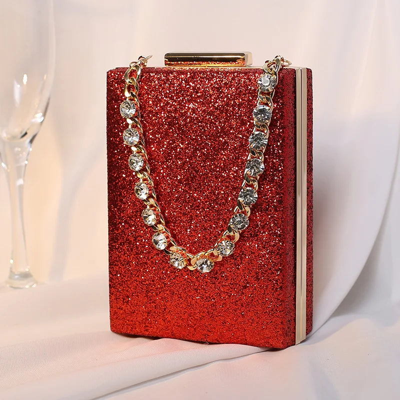 Glitter Evening Clutch Wallet Wristlet