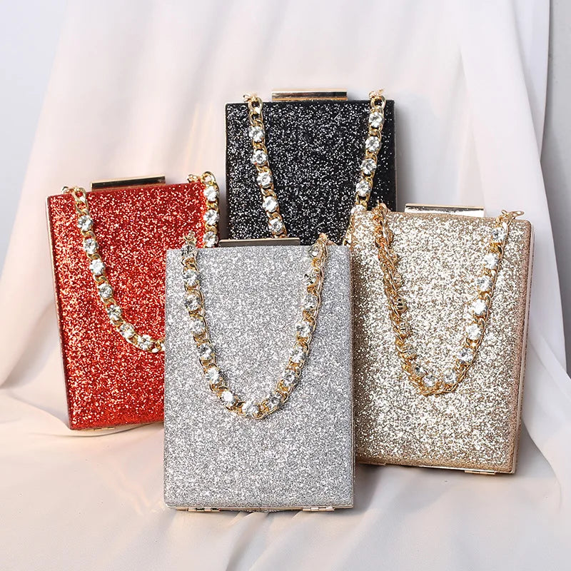 Glitter Evening Clutch Wallet Wristlet