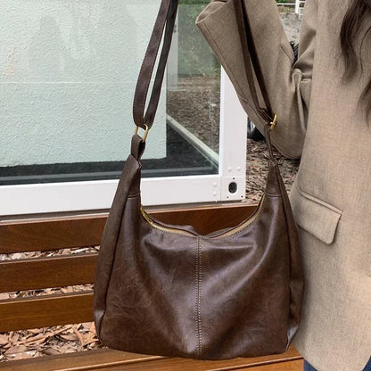 Cowhide Luxury Messenger Crossbody Bag