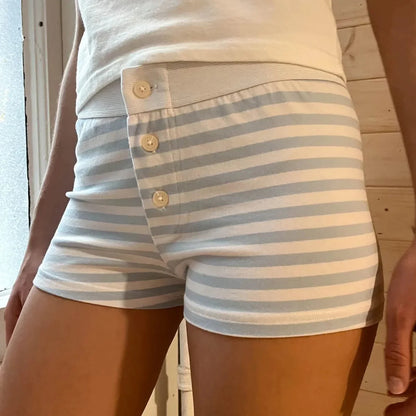 Floral Button Low-Rise Short