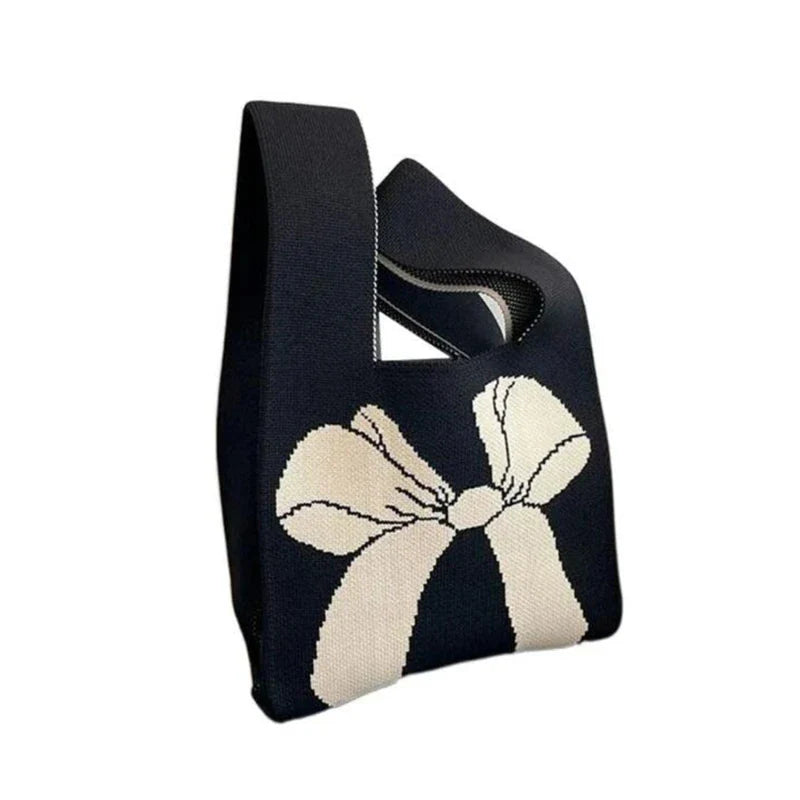 Mini Knot Handmade Knitted Bucket Handbag