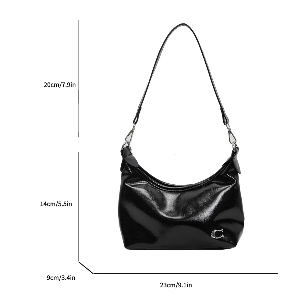 Stylish PU Crossbody Bag with Zipper