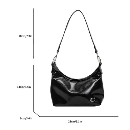 Stylish PU Crossbody Bag with Zipper