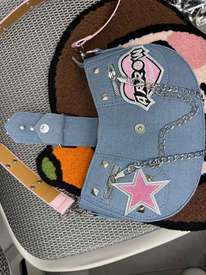 Pink Y2K Cowboy Clutch Wristlet