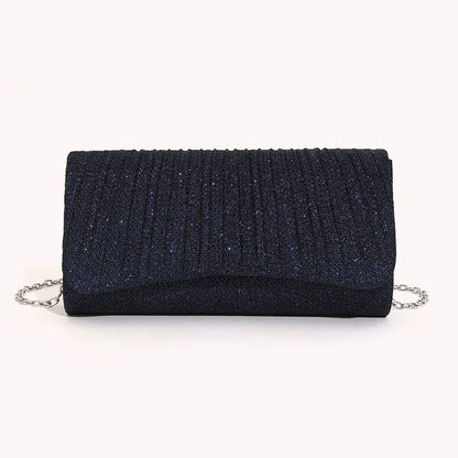 Shiny Shoulder Chain Satchel Wedding Cocktail Clutch Bag