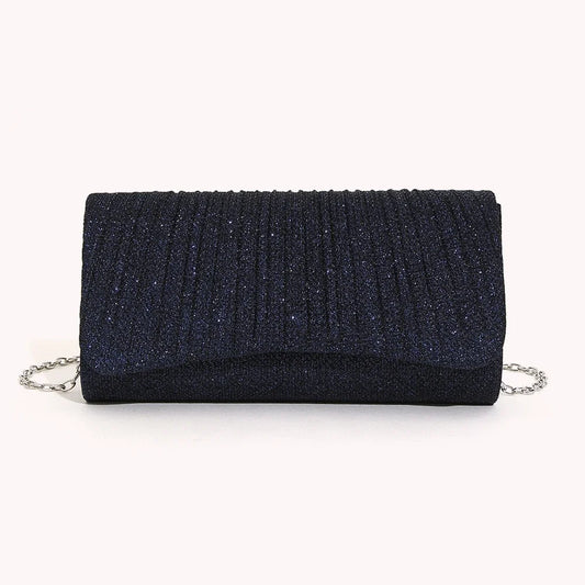 Shiny Shoulder Chain Satchel Wedding Cocktail Clutch Bag