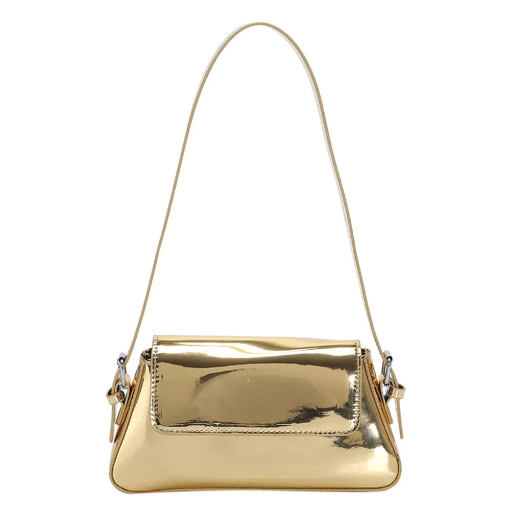 Shiny Shoulder Chain Satchel Wedding Cocktail Clutch Bag