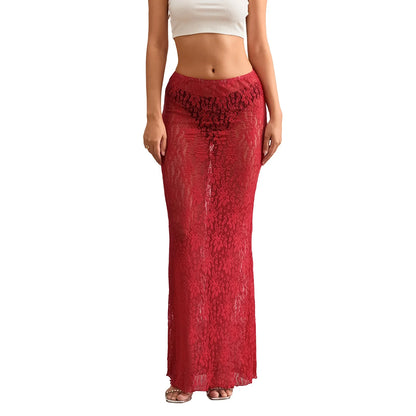 See-Through Slim Fit Skirt