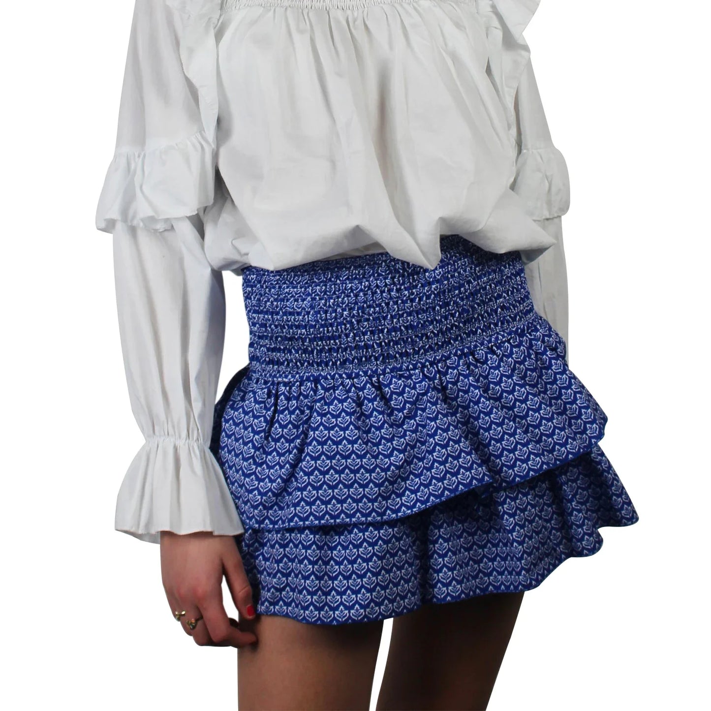 Elegant Printed Pleated Skirt